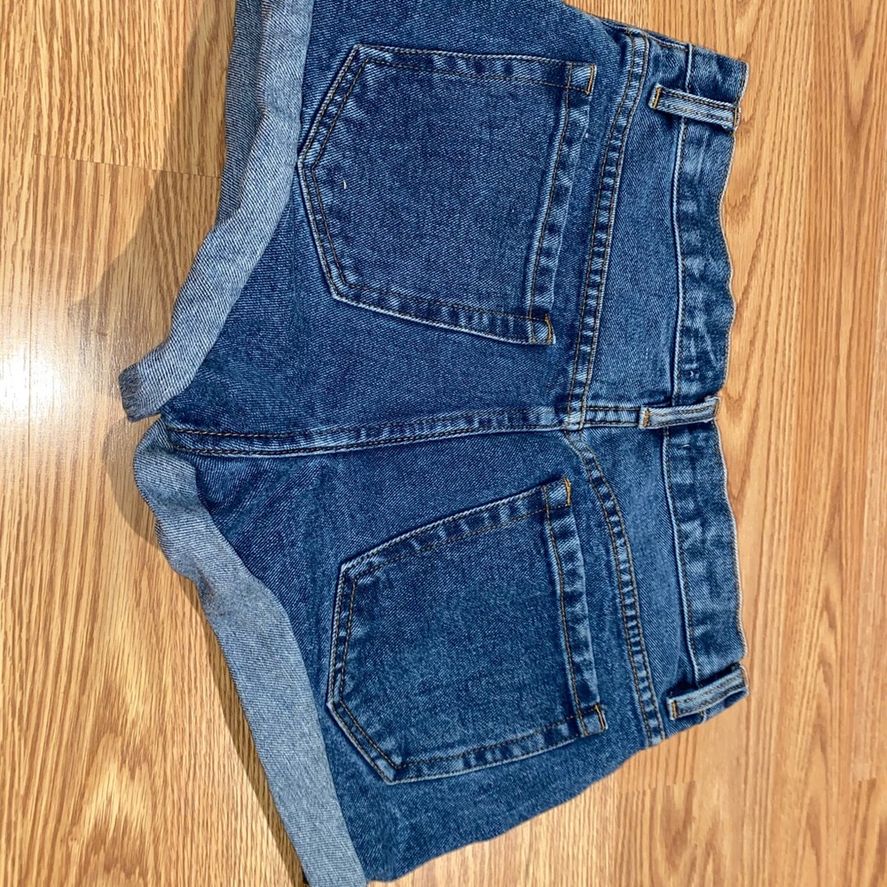 Blue jean shorts
